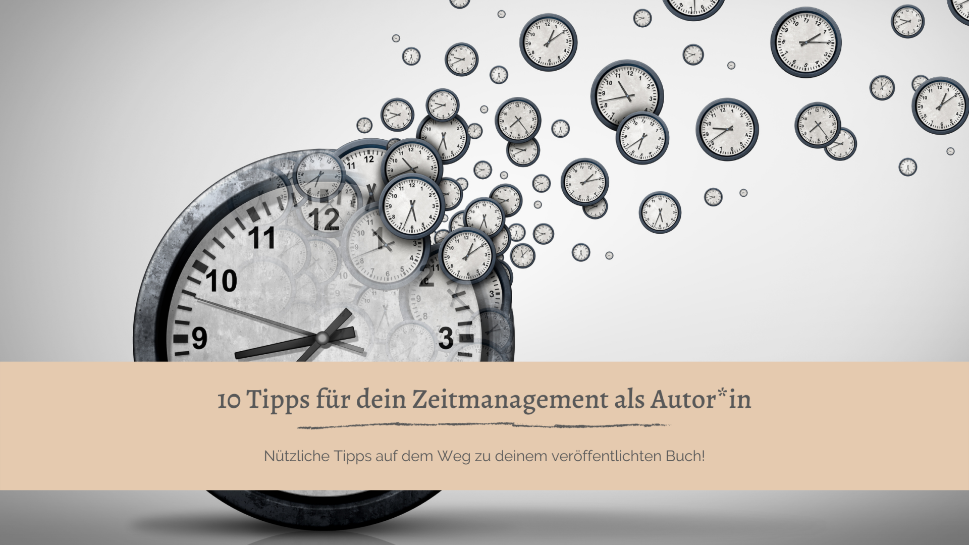 10 Tipps für dein Zeitmanagement als Autor*in: Bild mit einer Uhr.